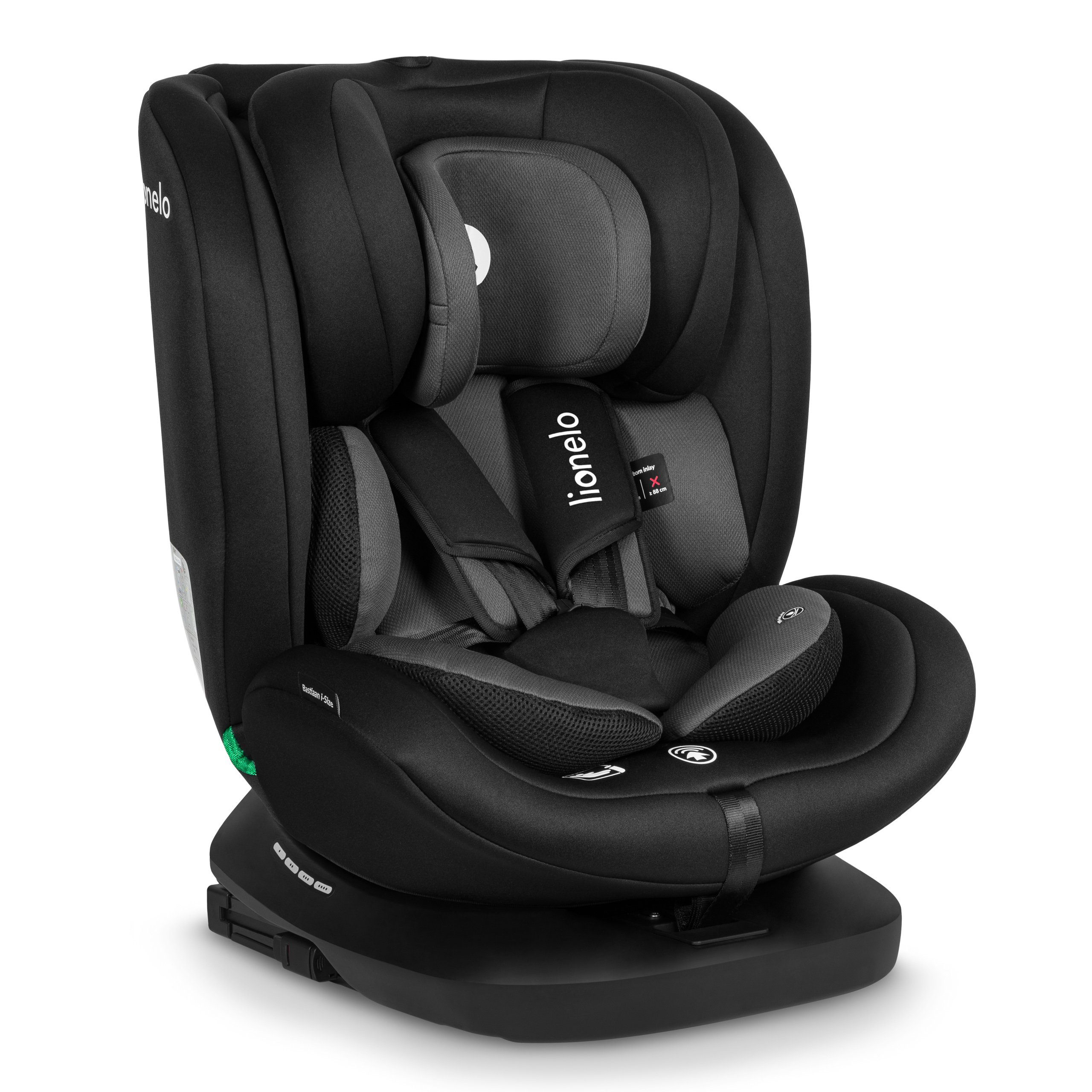 lionelo Autokindersitz BASTIAAN I-SIZE, ab: ab Geburt, bis: bis 12 Jahre, ab: 0,00 kg, bis: 36,00 kg, (Set), i-Size / 0-36 kg / Isofix + Top Tether