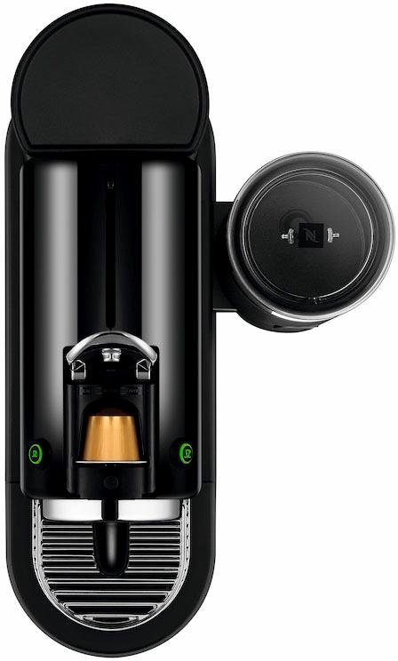 Nespresso Kapselmaschine CITIZ EN 267.BAE von DeLonghi, Schwarz, inkl. Aeroccino Milchaufschäumer, Willkommenspaket mit 7 Kapseln