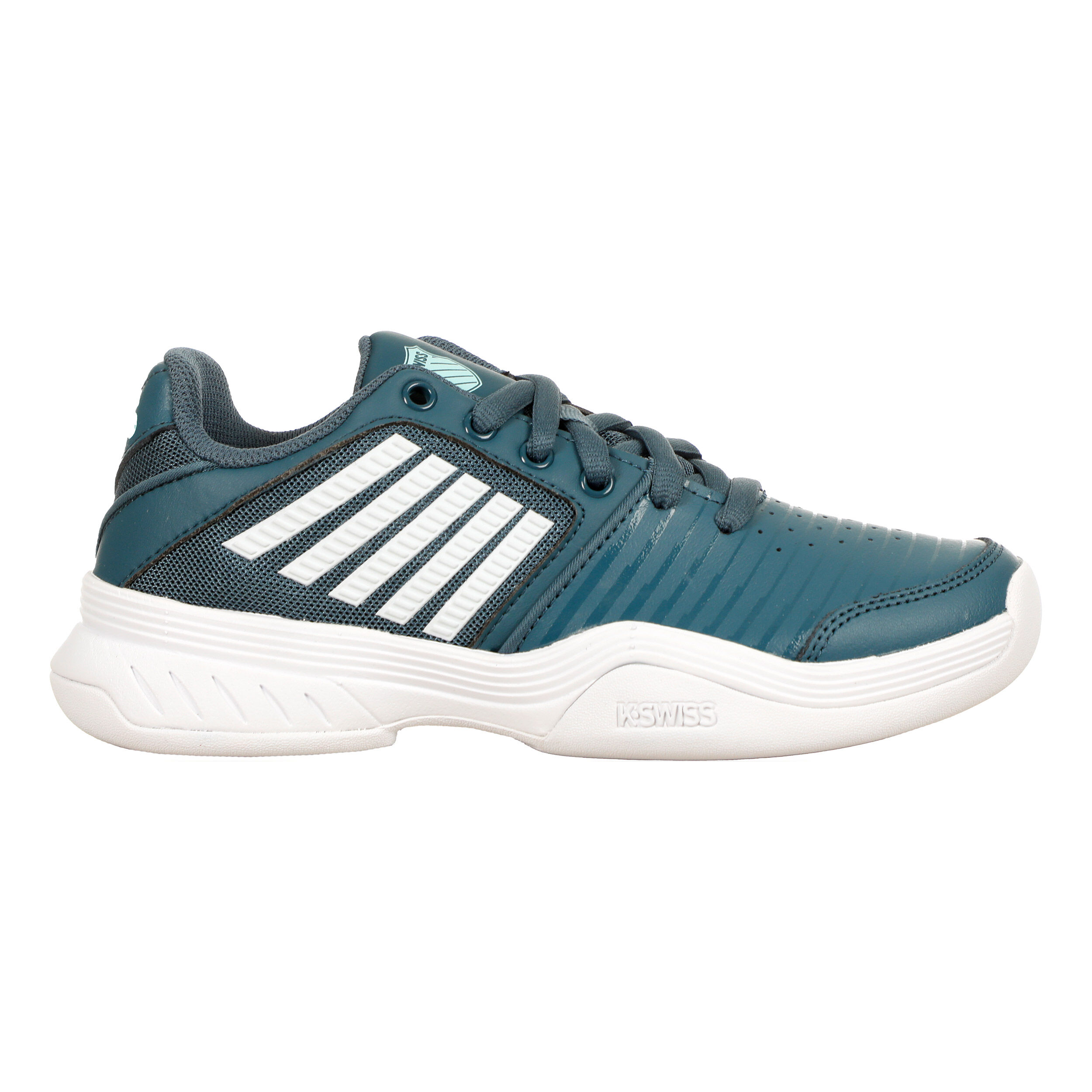 Court Express Teppichschuh Kinder - Dunkelblau, Weiß