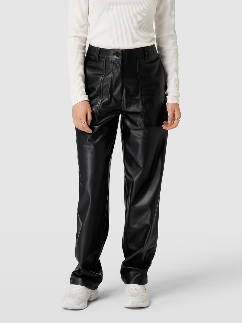 Hose in Leder-Optik Modell 'FAUX LEATHER' in black