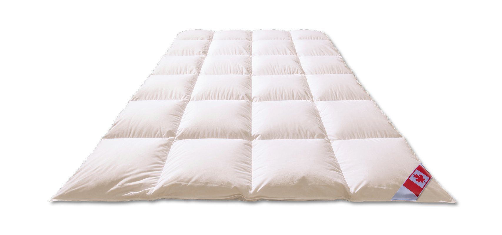 Daunenbettdecke, Daunenbettdecke, „4x6 Canada Ultra Warm“ mit 2,5 cm Innensteg, KÜNSEMÜLLER, Füllung: 90% Daunen 10% Federn, extra warm
