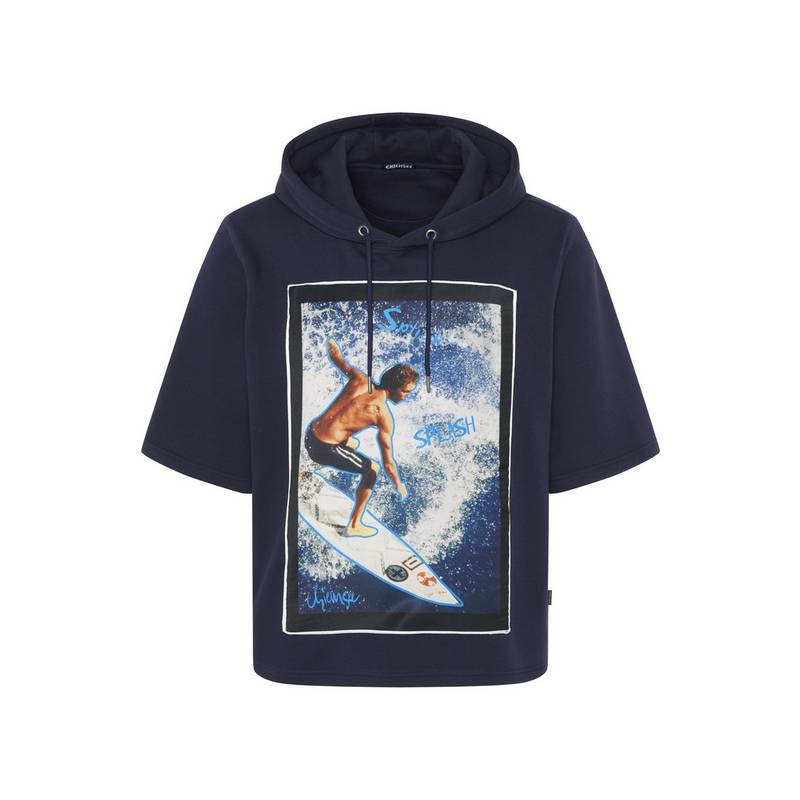 Chiemsee Kurzarm-Hoodie Sweatshirt Herren