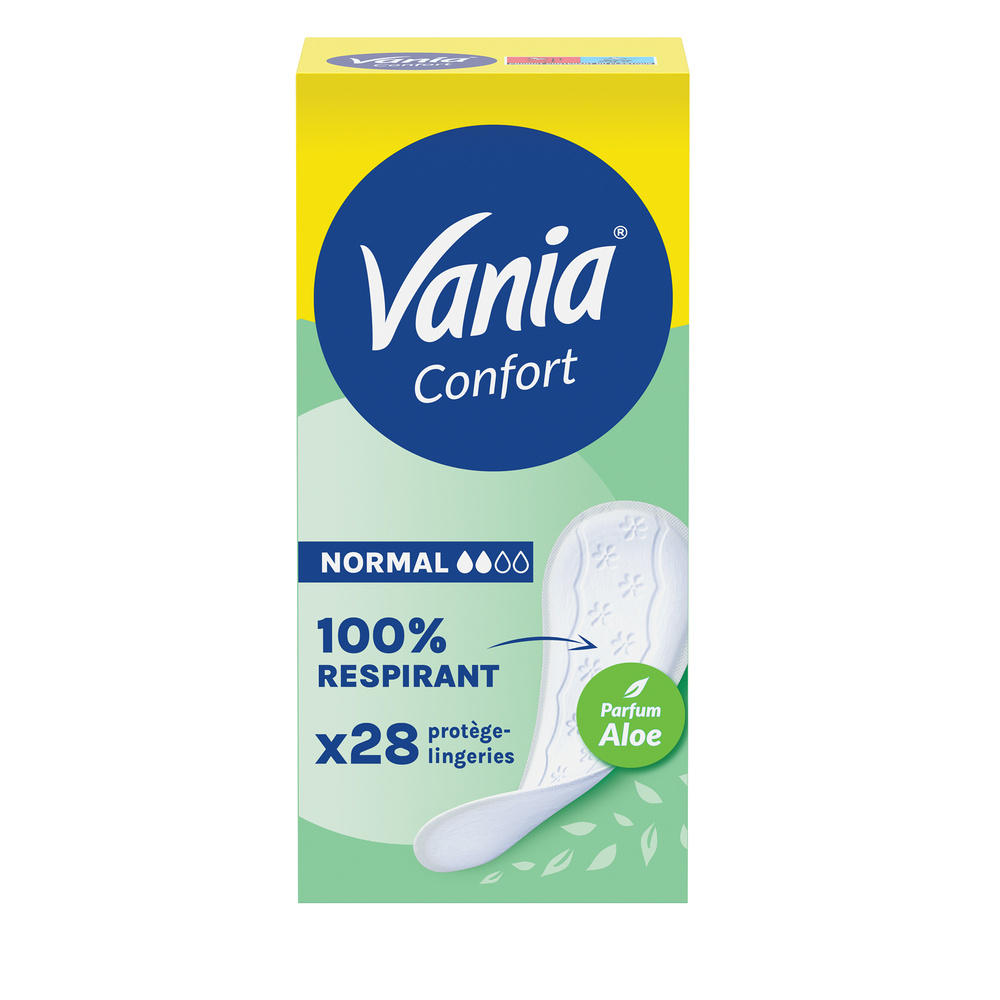 vania Kotydia Protege-Slips Confort + Normal Aloe Vera x 28 Protège-slips