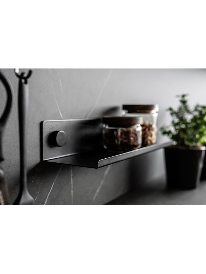 Wenko Küchenregal in Schwarz - (B)25 x (H)7,5 x (T)12 cm günstig kaufen onesize