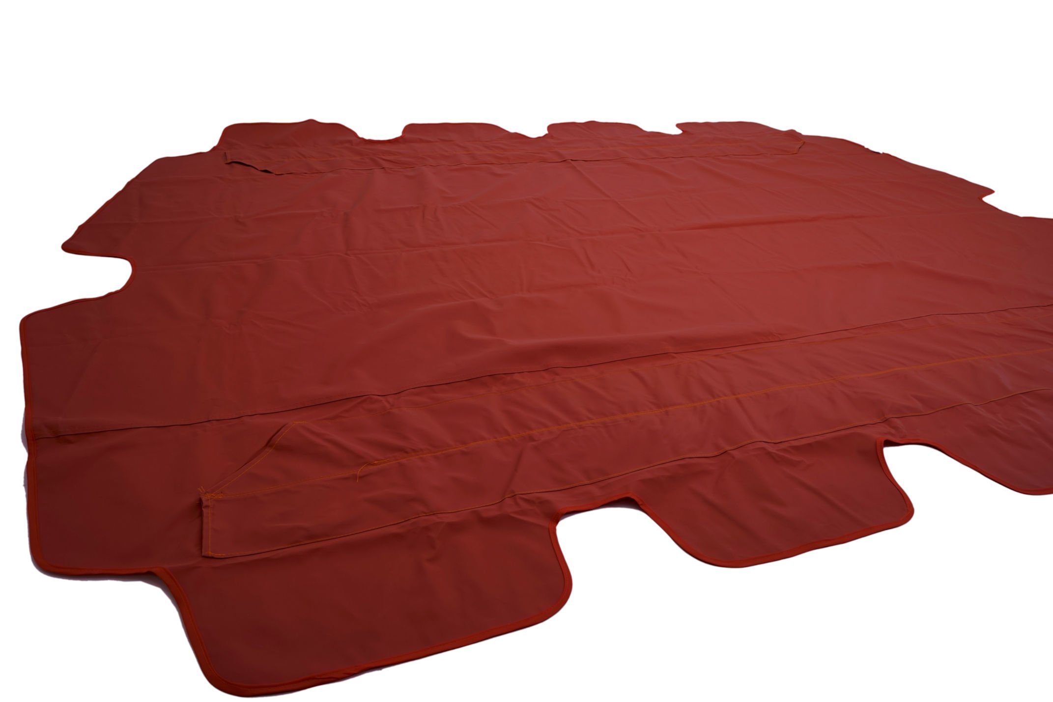 Spetebo Hollywoodschaukelersatzdach Ersatzdach für Hollywoodschaukel - terracotta, (Einzelteil, 1-tlg., PVC Beschichtung (wasserabweisend), Polyester Sonnendach, Ersatzdach mit Volant (ca. 18 cm)