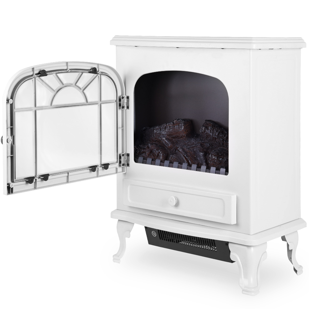 Casaria Deuba Elektrischer Kamin mit Heizlüfter 2000W