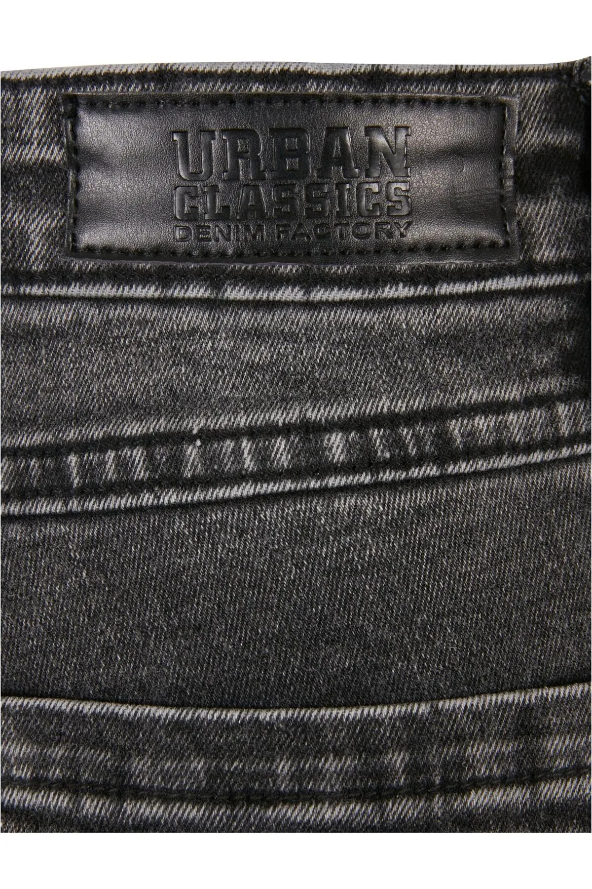 Urban Classics  Damen Jeanshose mit hoher Taille und ausgestelltem Bein