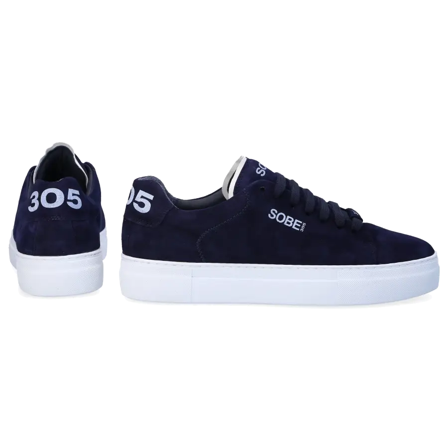 305 SOBE - Sneaker low MIAMI Veloursleder - blau