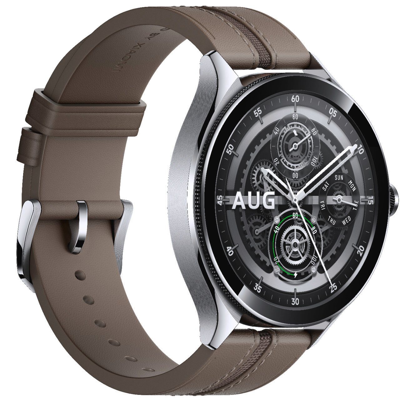 Xiaomi Watch 2 Pro - 4G LTE mit Leder Armband Smartwatch (3,63 cm/1,43 Zoll), mit Edelstahlgehäuse und LTE-Konnektivität, 3,63 cm (1,43 Zoll) Always-on-AMOLED-Display