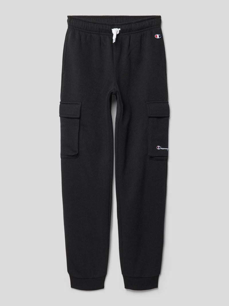 Sweatpants mit Cargotaschen in schwarz