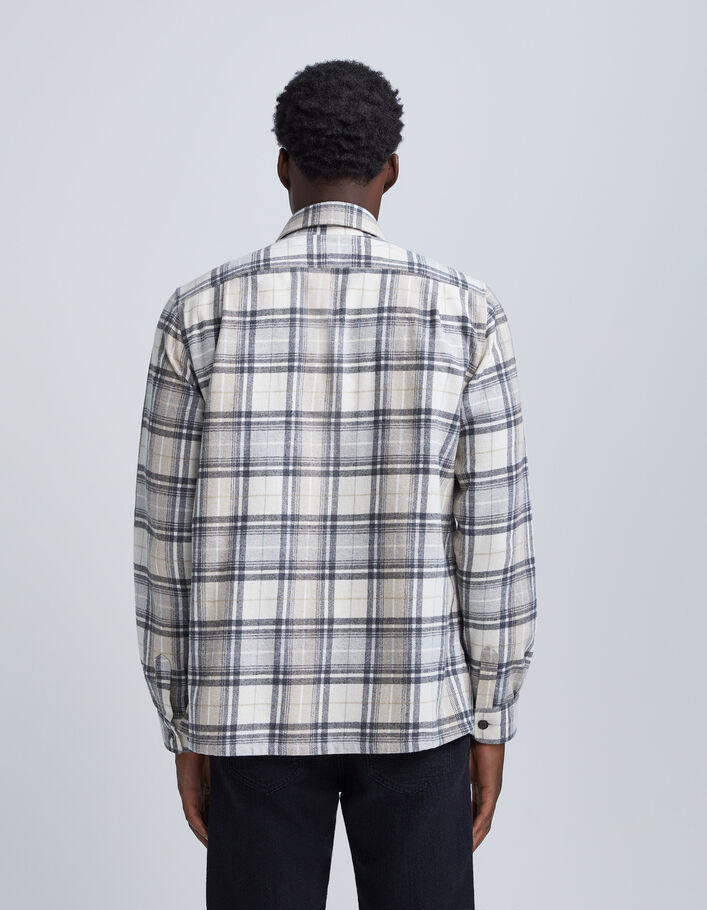 Chemise REGULAR vison à motif carreaux Homme