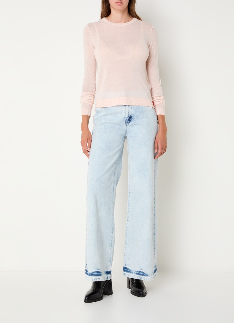 Πουλόβερ Max & Co Monique Fine Knit από μείγμα αλπακά με στρογγυλή λαιμόκοψη