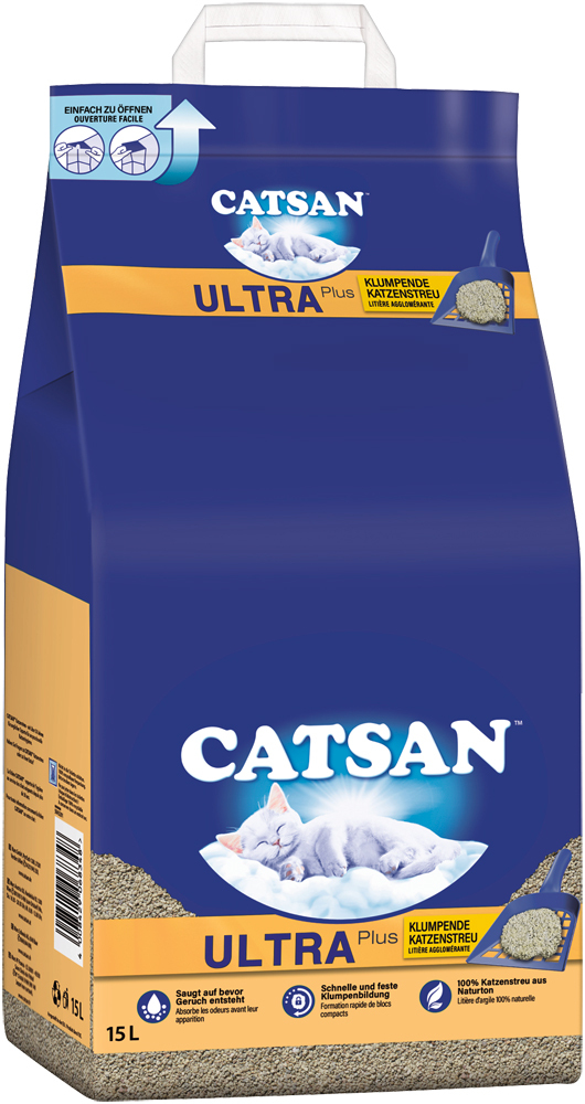 CATSAN Katzenstreu CATSAN Ultra plus Klumpstreu 15 l
