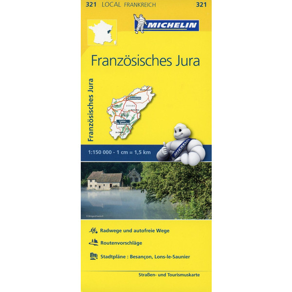 Michelin Französisches Jura - Straßenkarte