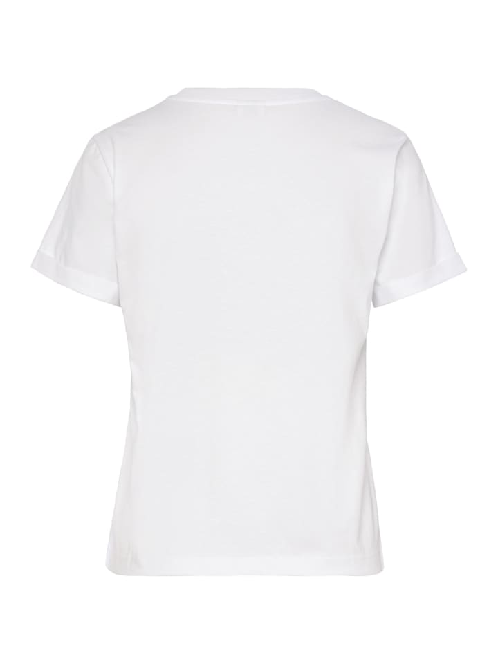 LASCANA T-Shirt in weiß-rot günstig kaufen 32/34