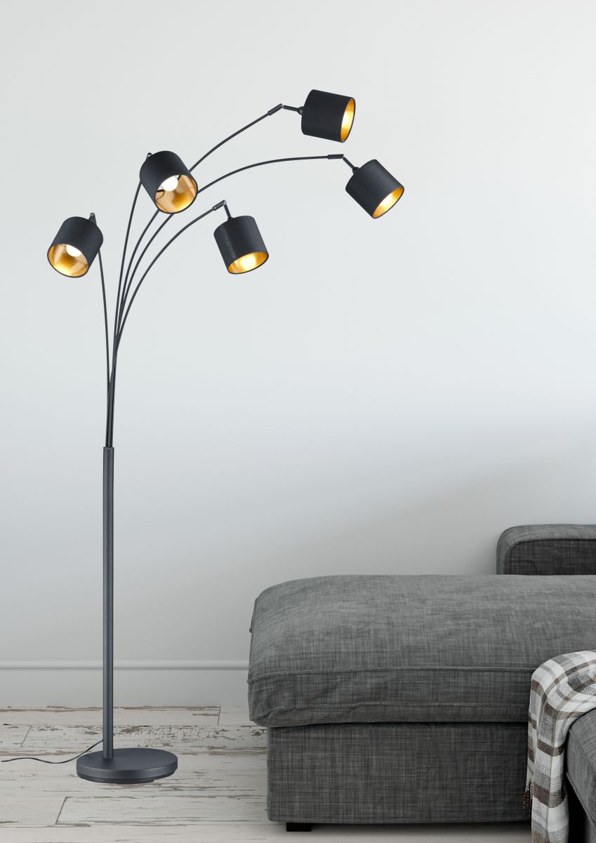 Trendhopper Stehlampe Teddy Schwarz