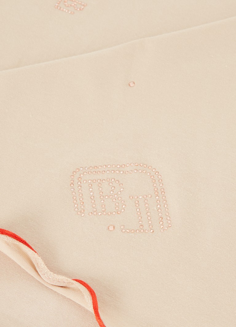 BYLIMA Initials scarf with rhinestones 180 x 75 cm