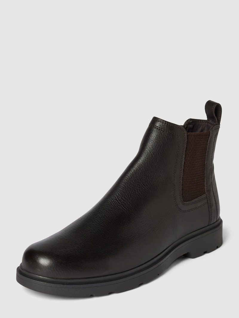 Chelsea Boots mit Strukturmuster Modell 'SPHERICA' in dunkelbraun