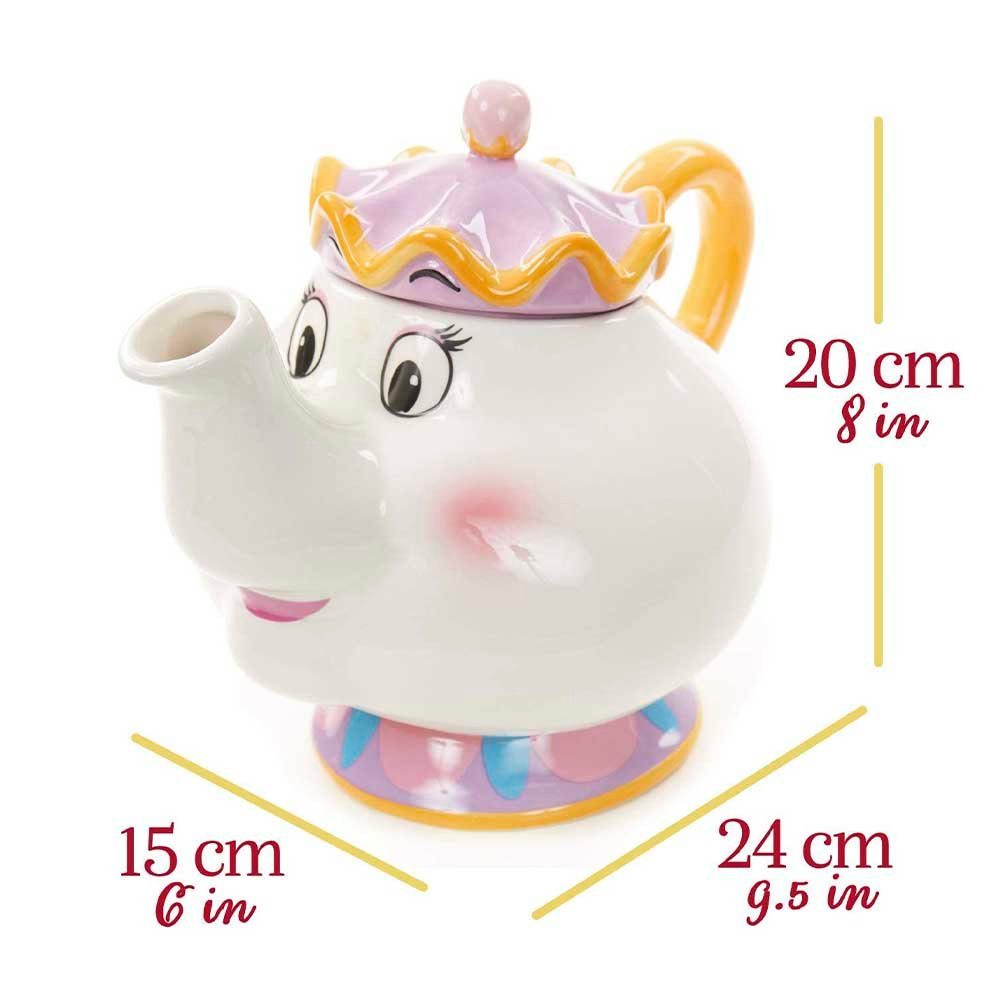Paladone Tasse Die Schöne und das Biest Teekanne von Madame Potti, Steinzeug, Madame Pottine Teekanne