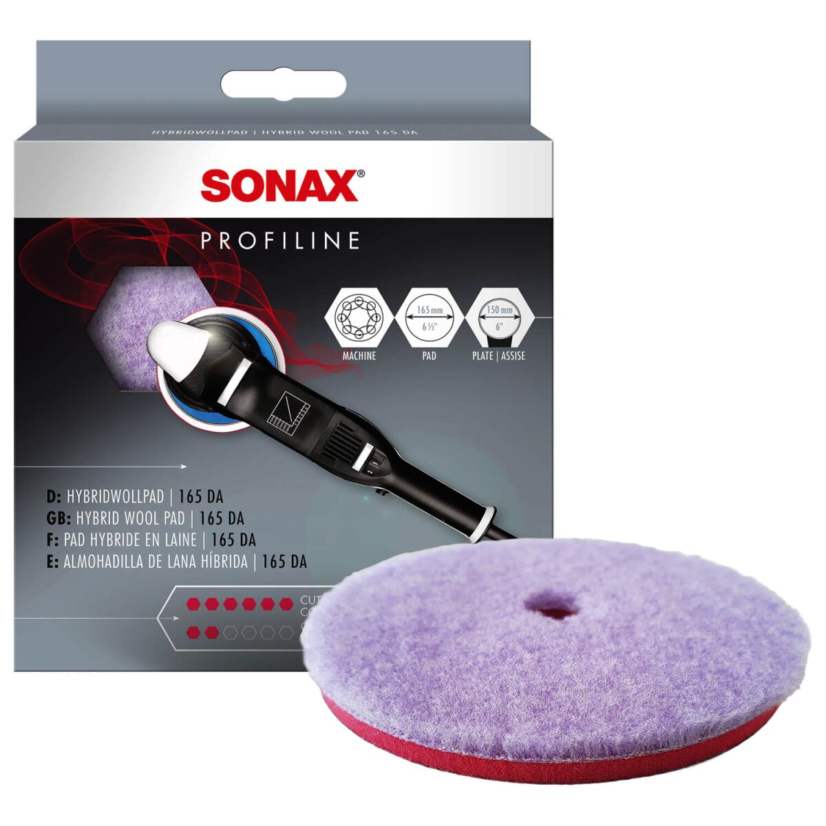 SONAX HybridWollPad 165 DA