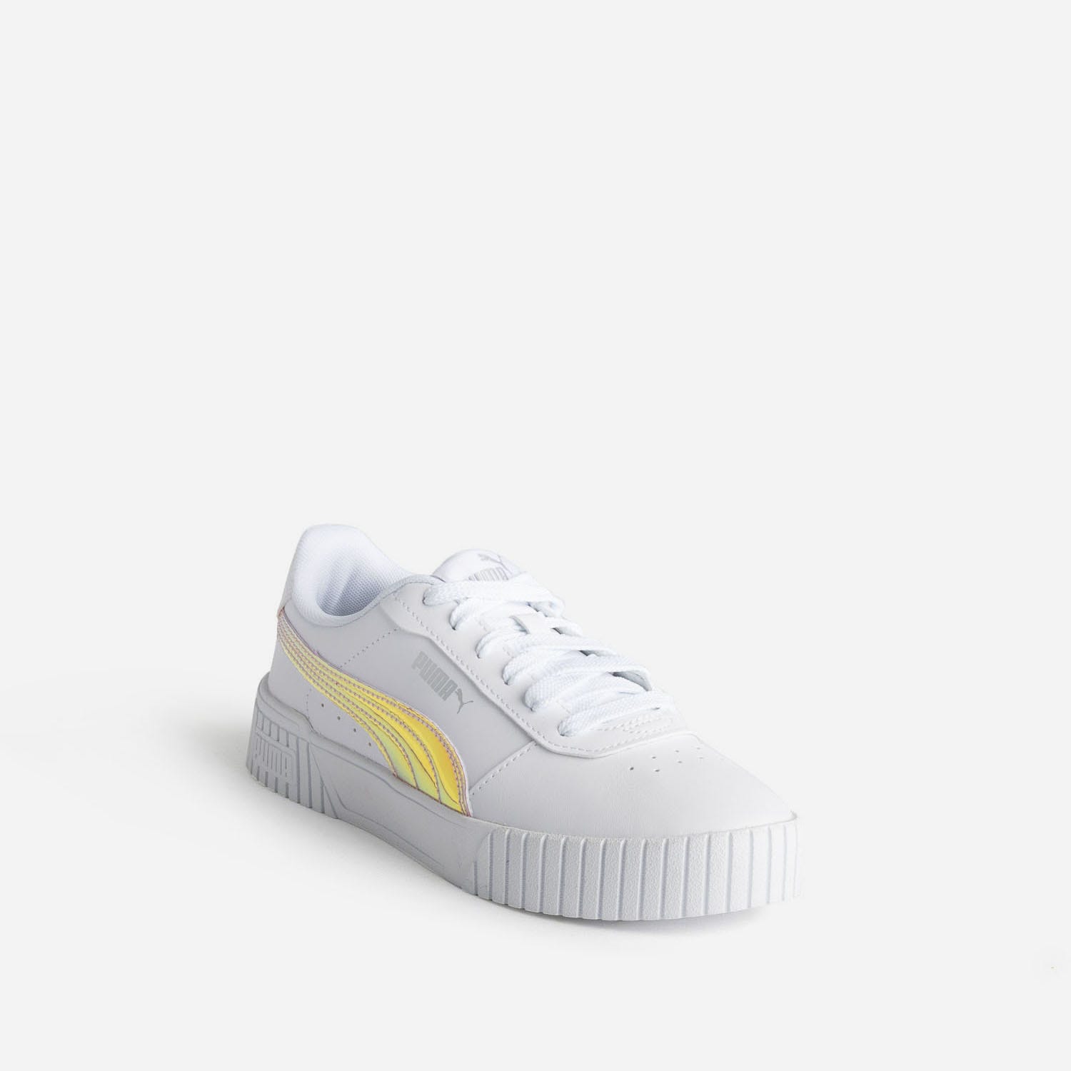 Tennis PUMA blanche et iridescente à plateforme