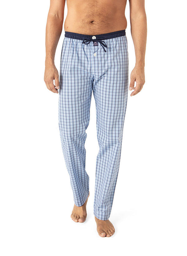 MC ALSON, Pyjamahose, Baumwolle, blau kariert