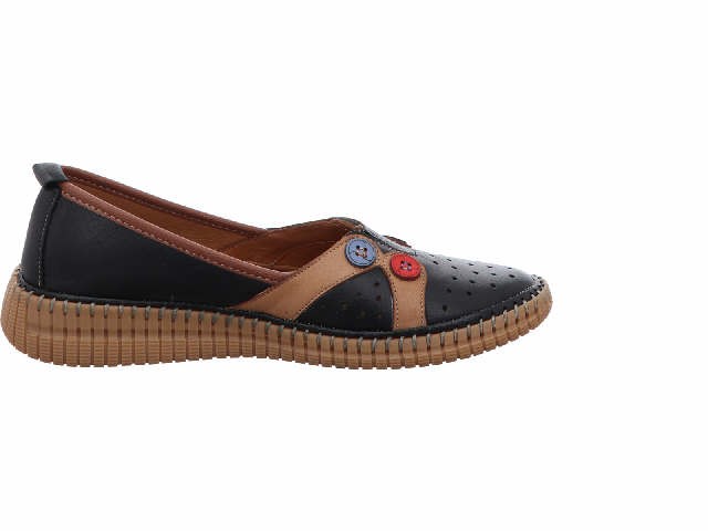 GEMINI Sportliche Slipper schwarz