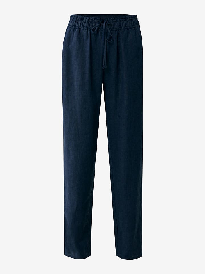 Mexx Leinen-Hose in Dunkelblau günstig kaufen