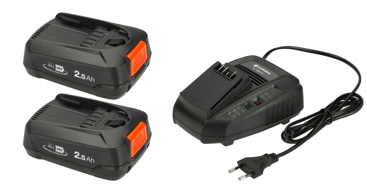 Gardena 14907-20 Set de început P4A QC+2x2.5Ah