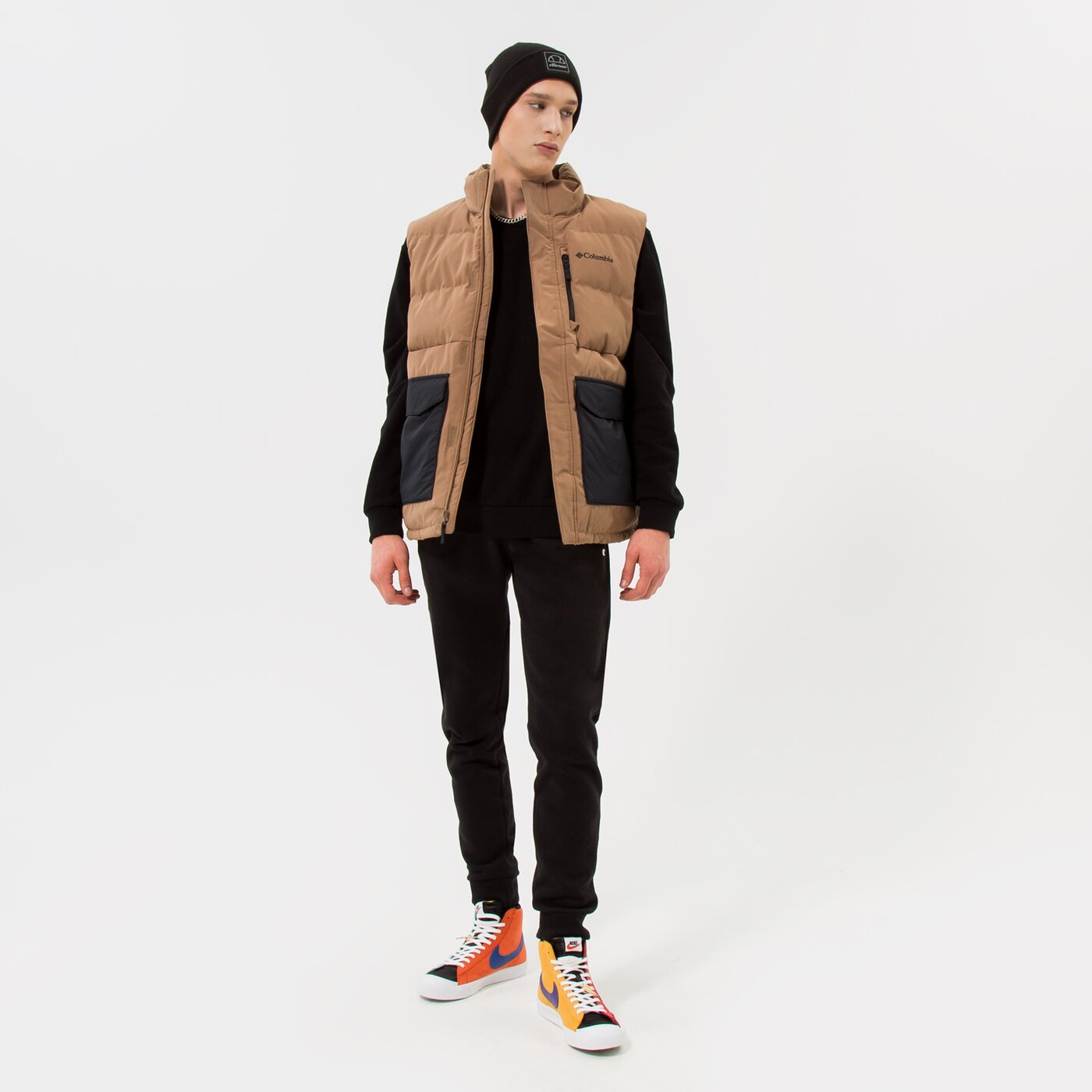 CHAMPION HOSE RIB CUFF PANTS Schwarz