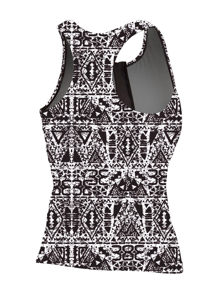 BECO the world of aquasports Tankini Top BEsuit Racerback Swimtop in schwarz-weiß günstig kaufen