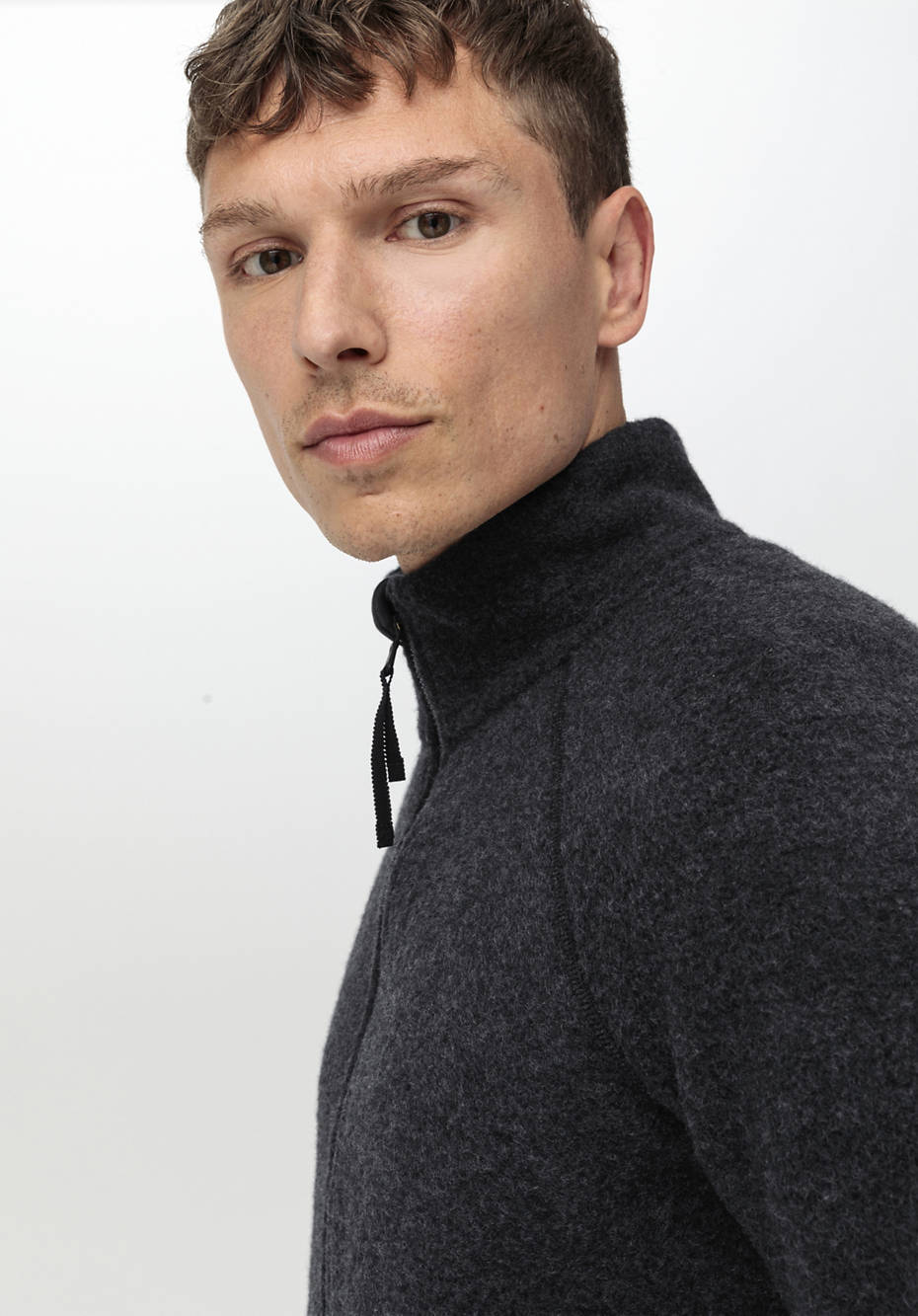 Wollfleece-Jacke aus reiner Bio-Merinowolle