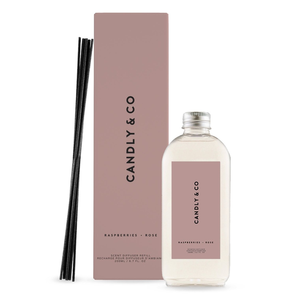 candly&co Recharge diffuseur No.7 Framboises, Rose Recharge diffuseur
