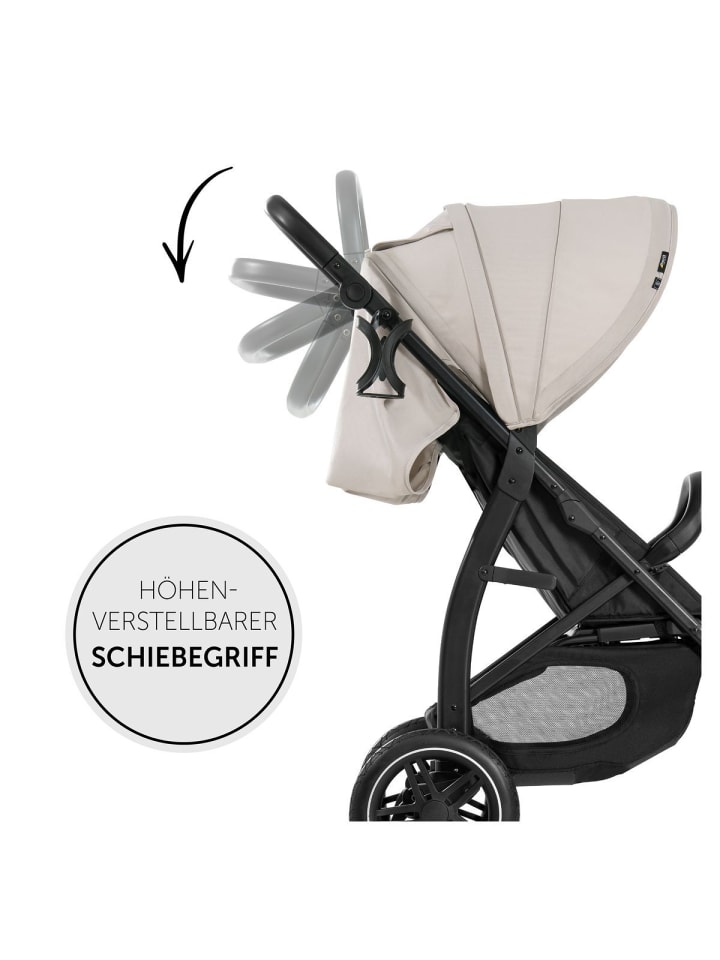 Hauck Buggy Rapid 4D (bis 25 kg) - XL Verdeck & in schwarz,beige günstig kaufen onesize