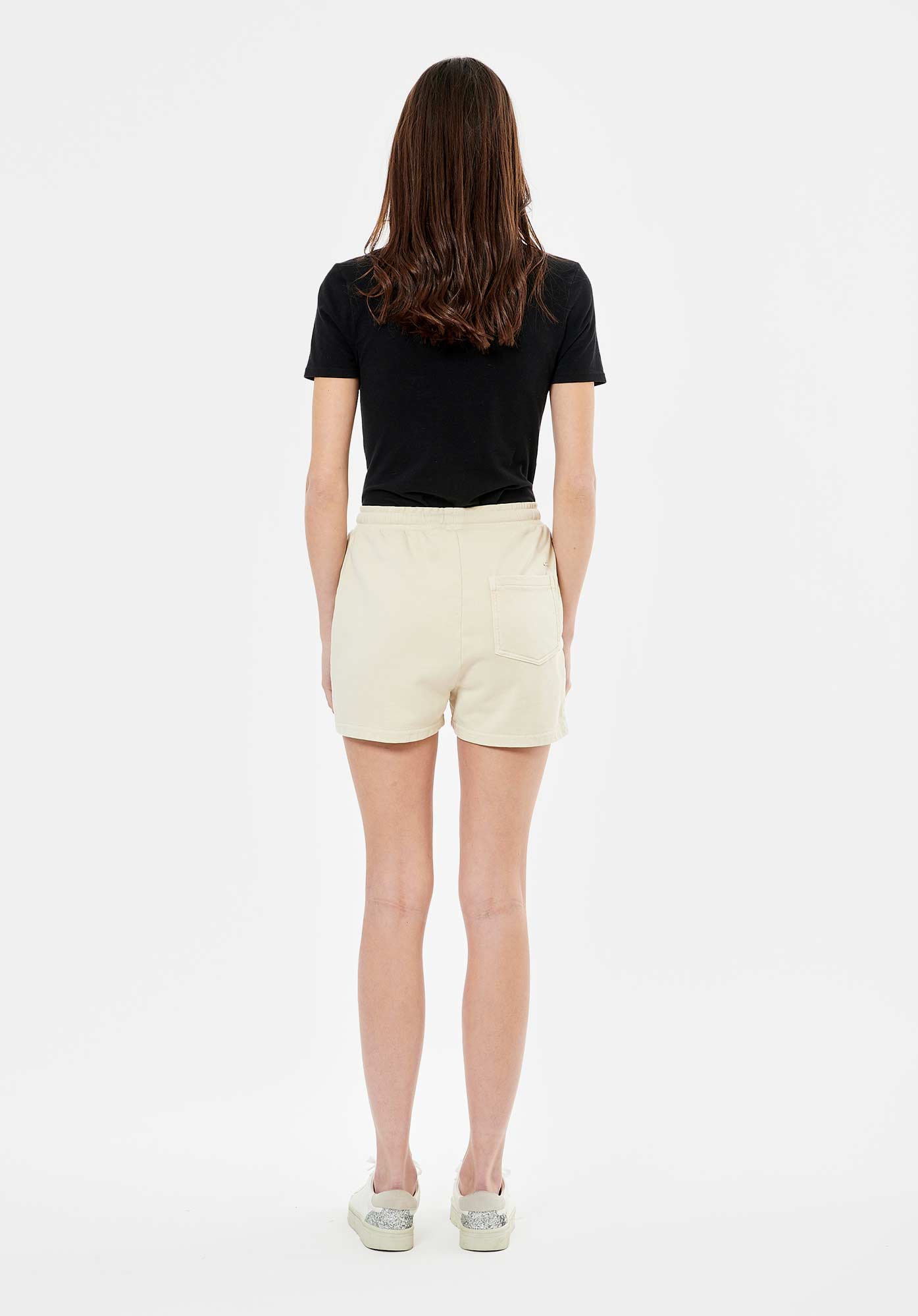 APRIL  Short beige femme 100% coton