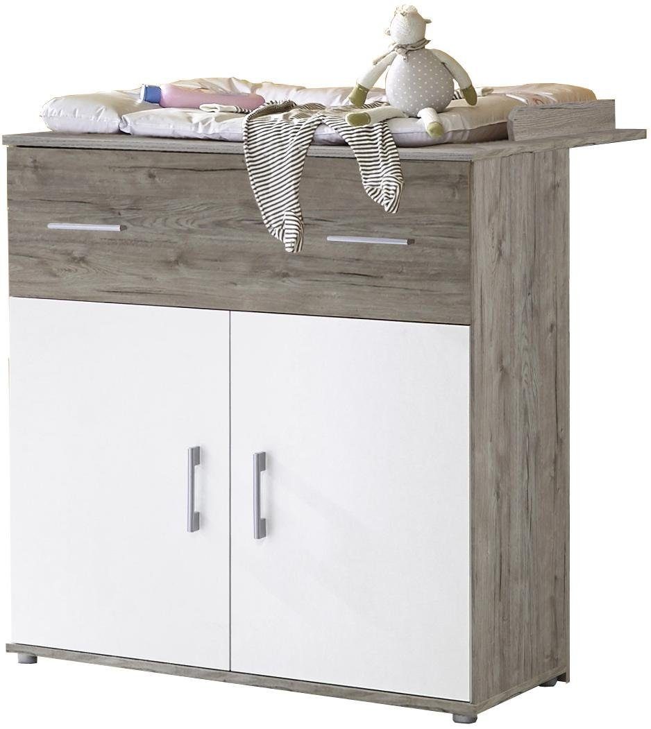 arthur berndt Babyzimmer-Komplettset Franzi, (Set, 4-St., Kinderbett, Regal, Schrank, Wickelkommode), Made in Germany; mit Kinderbett, Regal, Schrank und Wickelkommode