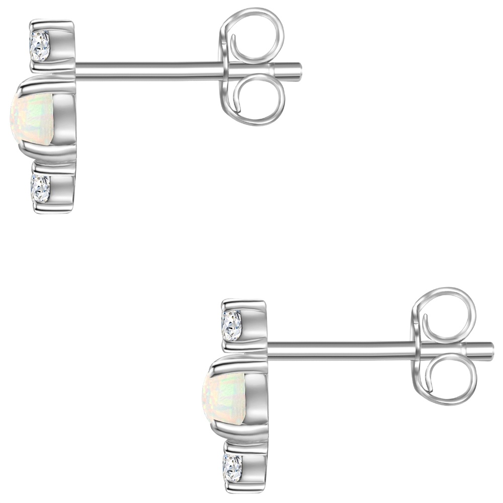 Glanzstücke München Puces d'oreilles en argent Losange Argent sterling Oxyde de zirconium (CZ) en Arg Boucles d'oreilles