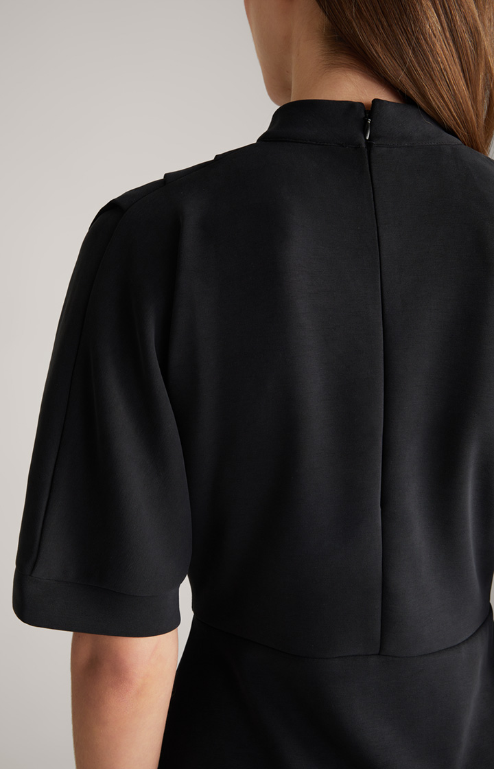 Sweat-Kleid in Schwarz