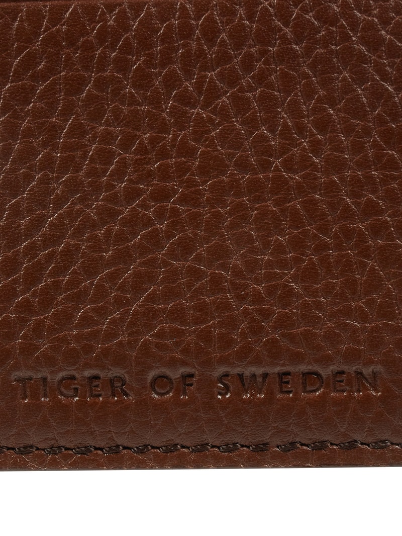 Kartenetui aus Leder Modell 'Wake' in cognac