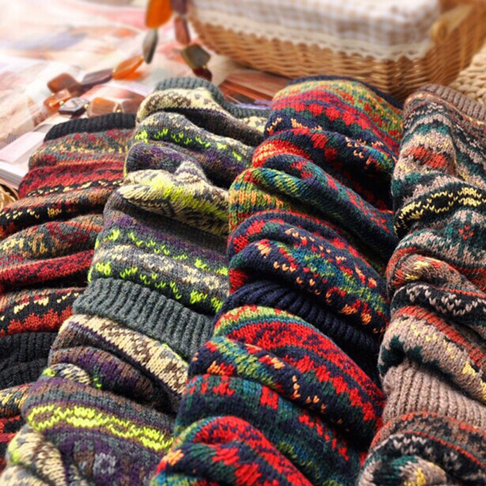 Beinstulpen Stulpen Damen Lange Winter Beinwärmer (1-Paar, Kniestiefelüberzüge) Gestrickt Verdicken Beinstulpen
