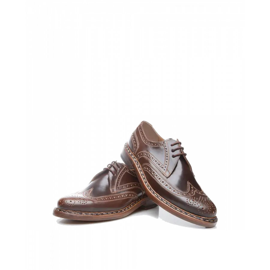 Heinrich Dinkelacker - Businessschuhe Derby BUDA FULL-BROGUE C Cordovan - braun