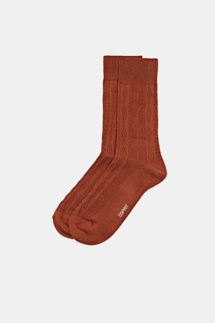Socken aus Zopfstrick