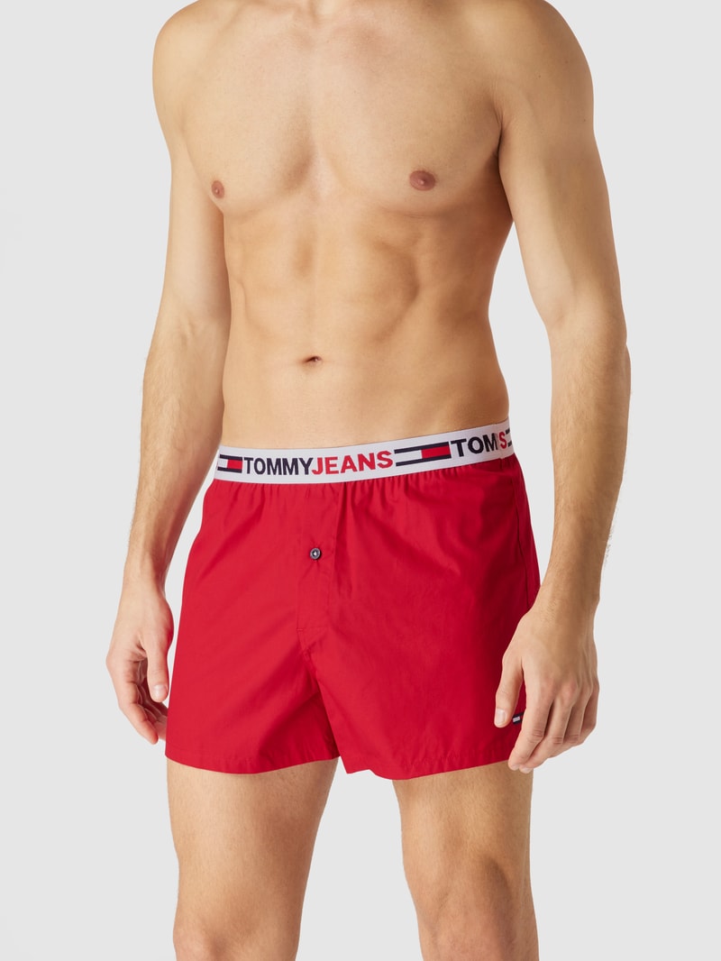 Boxershorts mit Logo-Bund in rot