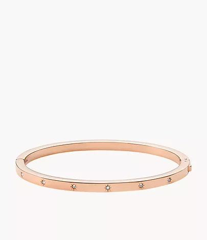 Fossil Armreif Sadie Shine Bright Edelstahl roségoldfarben