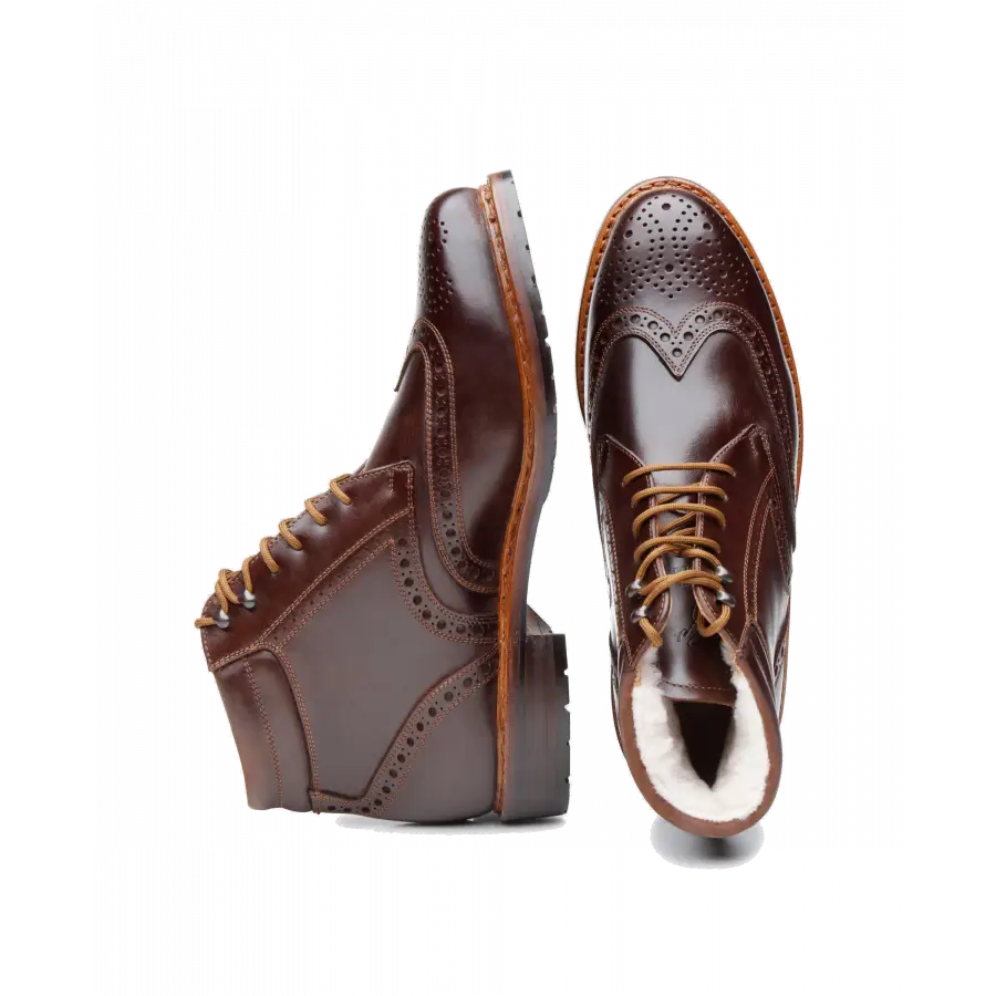 Heinrich Dinkelacker - Stiefeletten BUDA FULL-BROGUE H gefüttert - braun