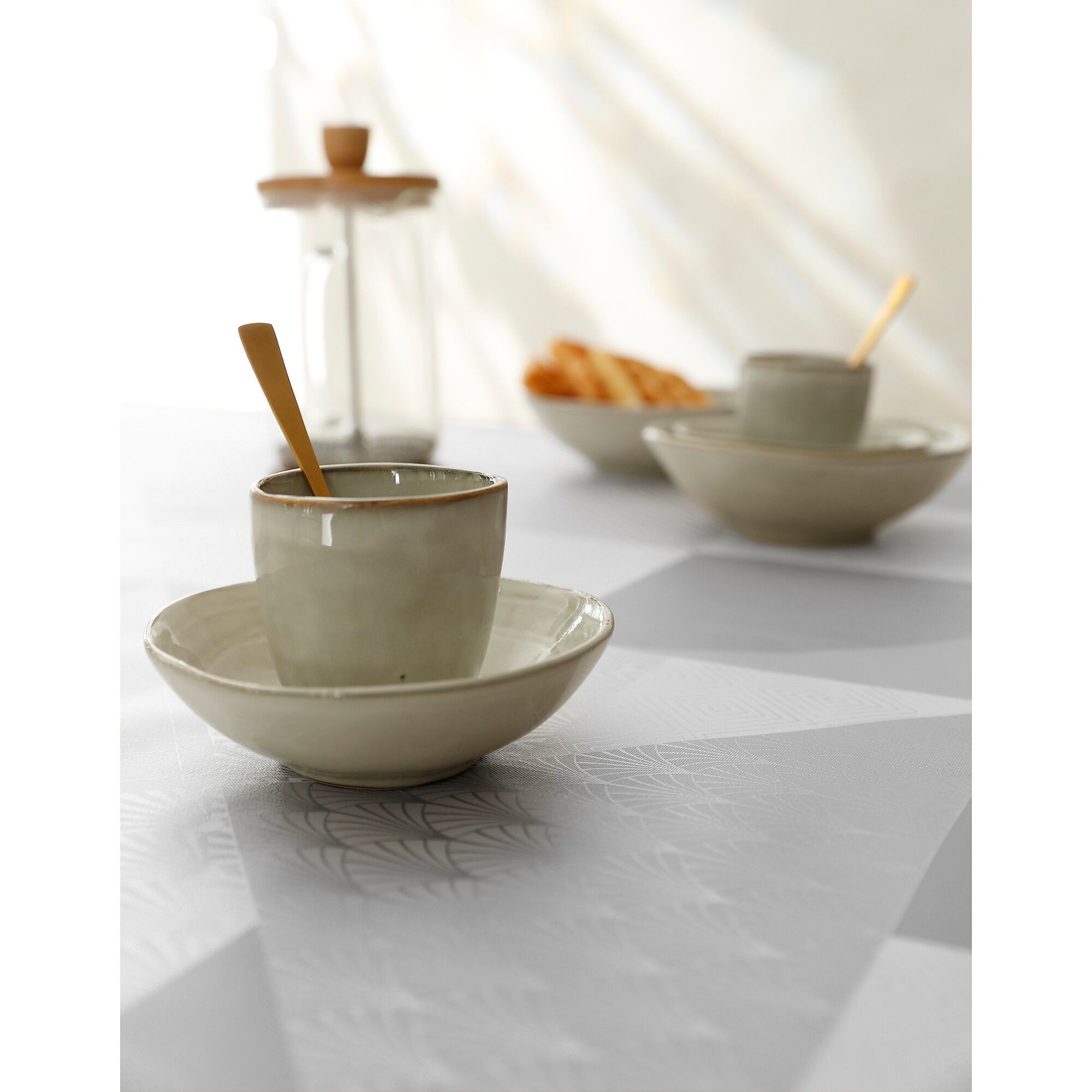 Nappe toile cirée imprimé géométrique