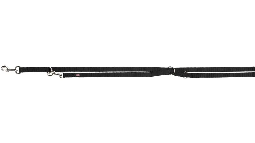 Trixie Verlängerungs-Leine Premium schwarz M-L 2 Meter / 20 mm Hunde Zubehör
