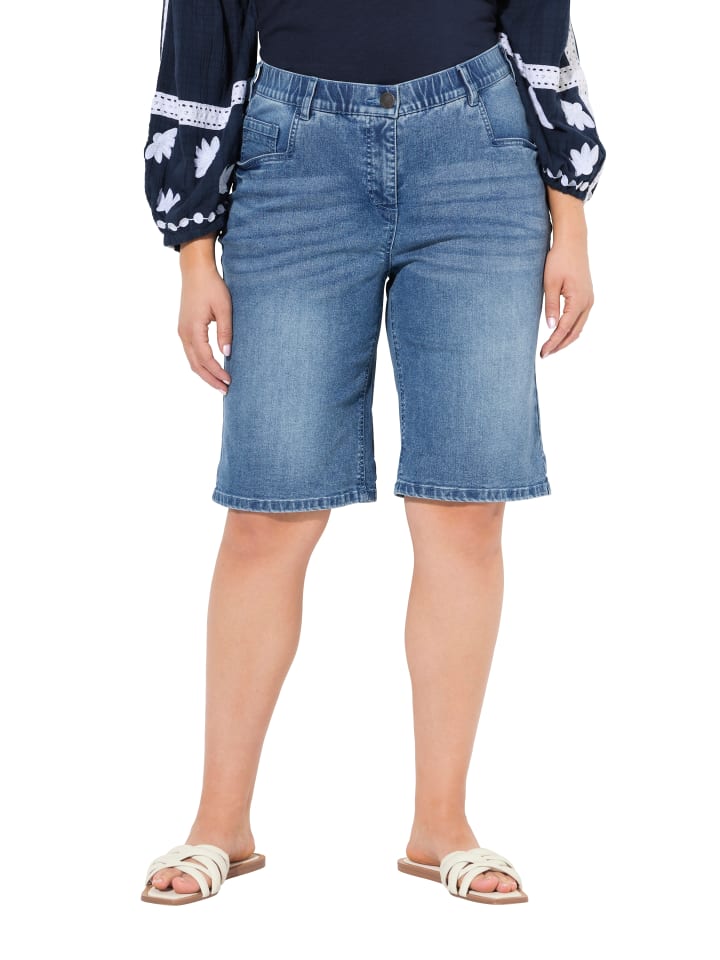 Ulla Popken Jeans in blue denim günstig kaufen