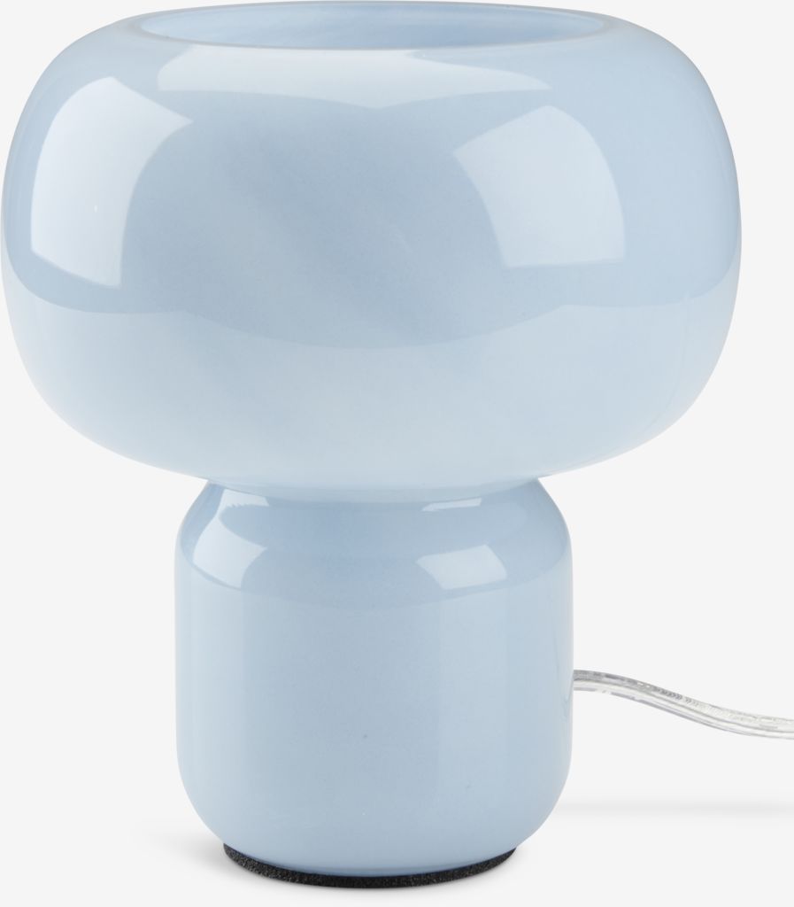HJARNE Lampa stołowa HJARNE Ø16xH18cm niebieska
