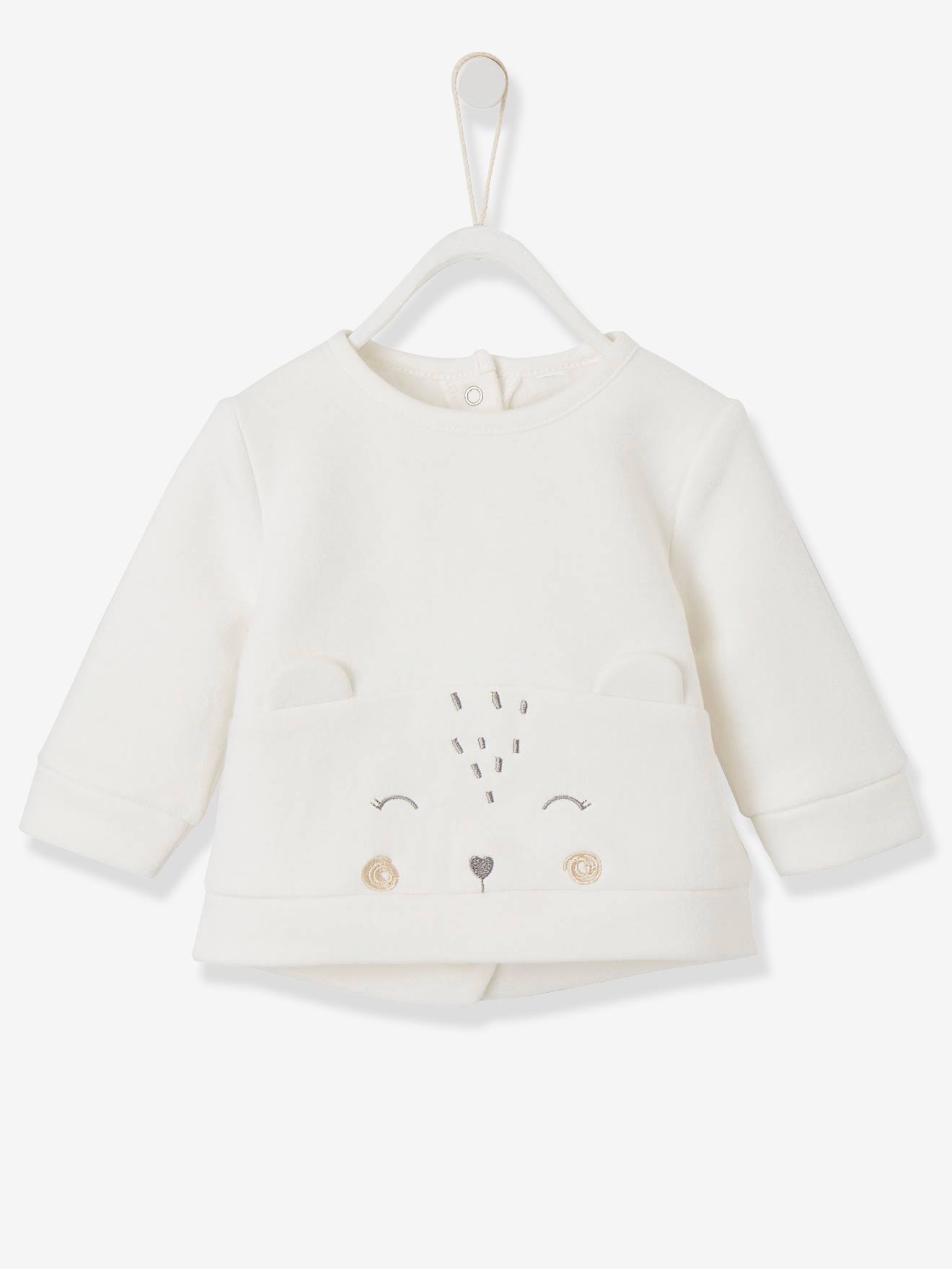 Ensemble bébé naissance sweat frimousse + pantalon personnalisable encre